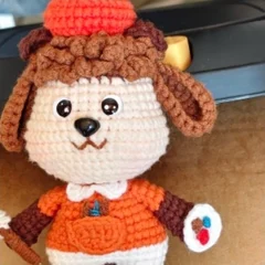 Artist puppy