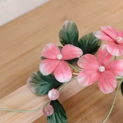 Pink hydrangea accessory