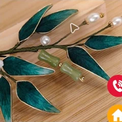 Wirework bamboo leaves
