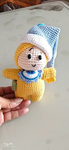 Blue-hat doll
